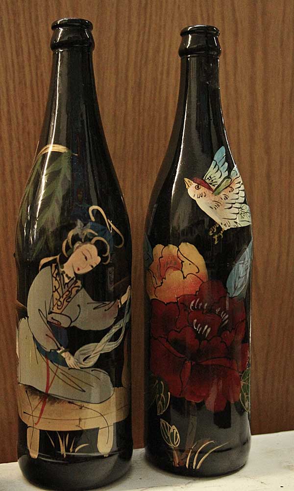 Japenese-art-wine-bottles