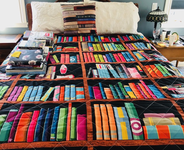 Books on books bedspread