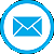 blue email box circle png 50px