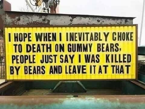 Gummy bears dying